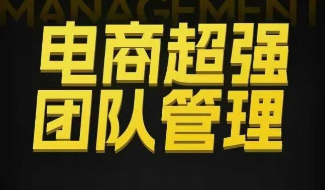电商超强团队管理，组织绩效，到用人执行，分权合伙-资源社·项目库