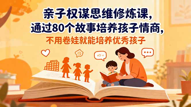 亲子权谋思维修炼课,通过80个故事培养孩子情商,不用卷娃就能培养优秀孩子-资源社·项目库