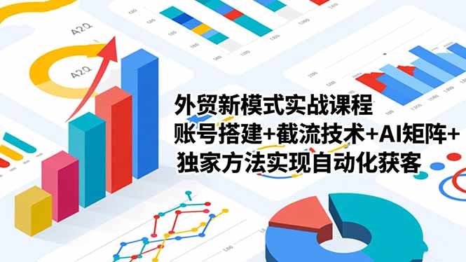 外贸新模式实战课程，账号搭建+截流技术+AI矩阵+独家方法实现自动化获客-资源社·项目库