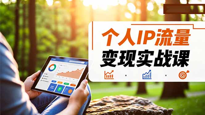 个人IP流量变现实战课，涵盖多平台引流、打造个人IP并实现稳定流量变现-资源社·项目库