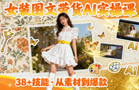 女装图文带货的AI实操课-资源社·项目库